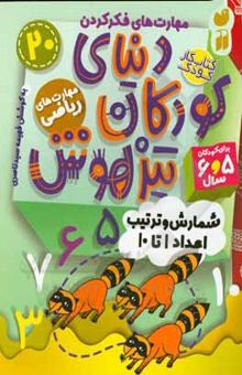 کتاب دنیای کودکان تیزهوش: شمارش و ترتیب اعداد 1 تا 10، مهارت‌های فکر کردن، مهارت‌های ریاضی (کتاب کار کودک برای کودکان 5 و 6 سال)