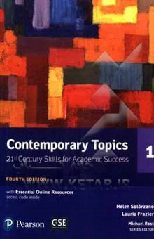 کتاب Contemporary topics: 21st century skills for academic success 1