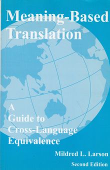 کتاب Meaning - based translation