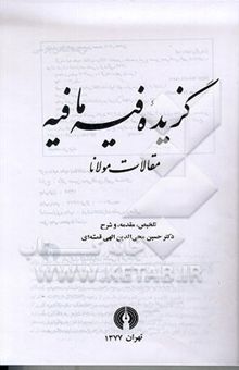 کتاب گزیده فیه‌مافیه: مقالات مولانا